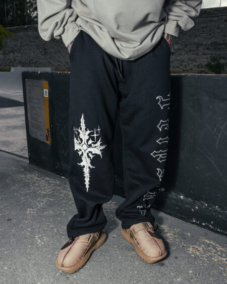 Calça Moletom Cruz - Preta